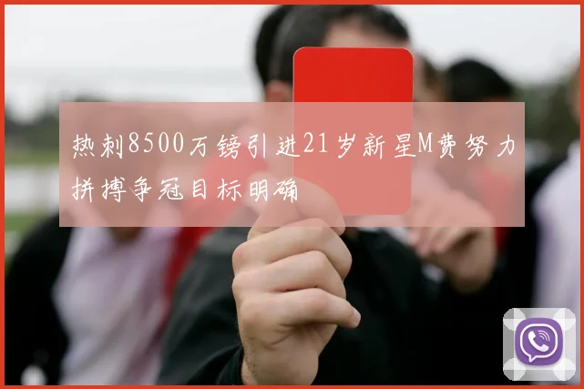 热刺8500万镑引进21岁新星M费努力拼搏争冠目标明确